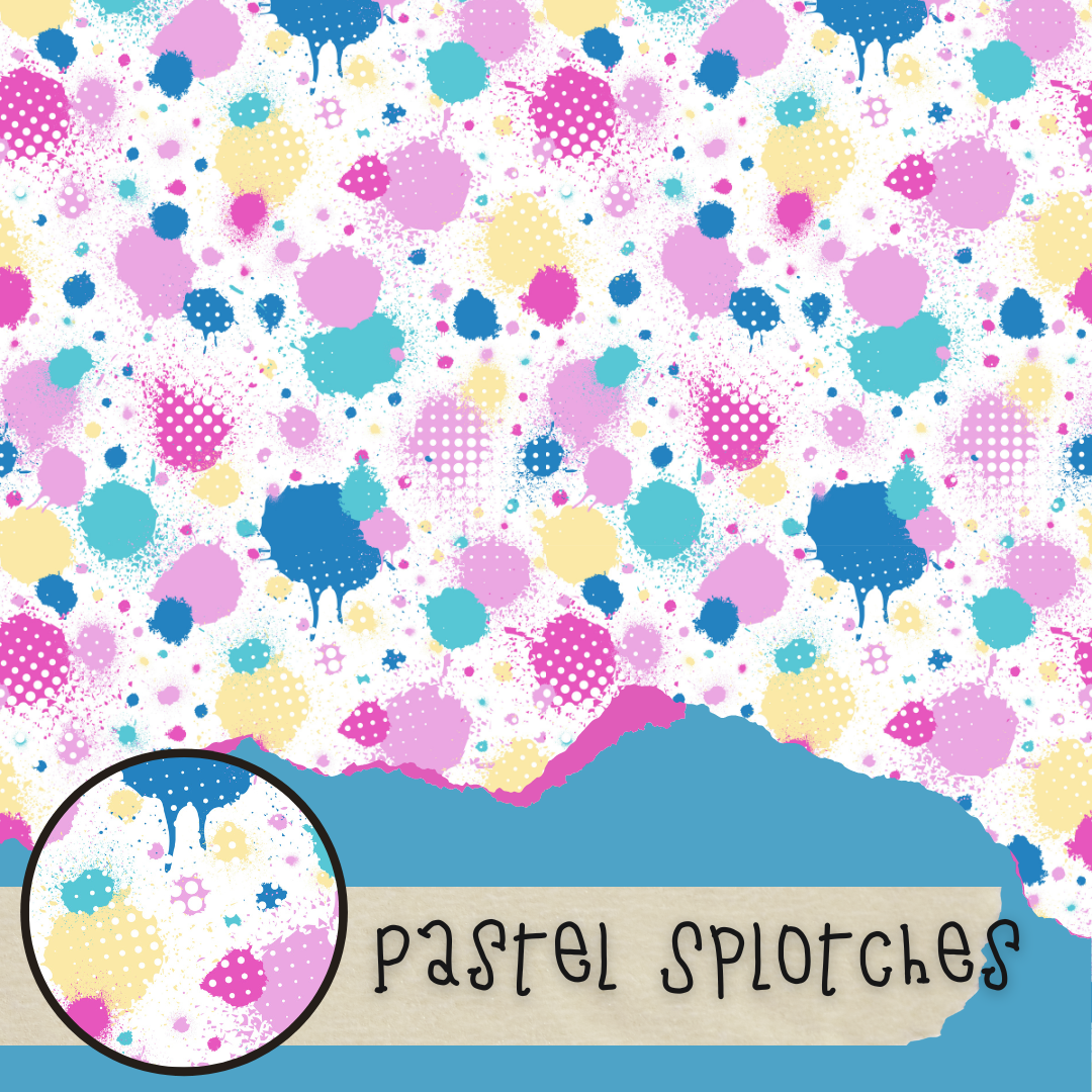 pastel splotches