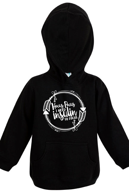 Hocus Pocus, I need insulin to focus! - Unisex Fleece Hooded Jacket