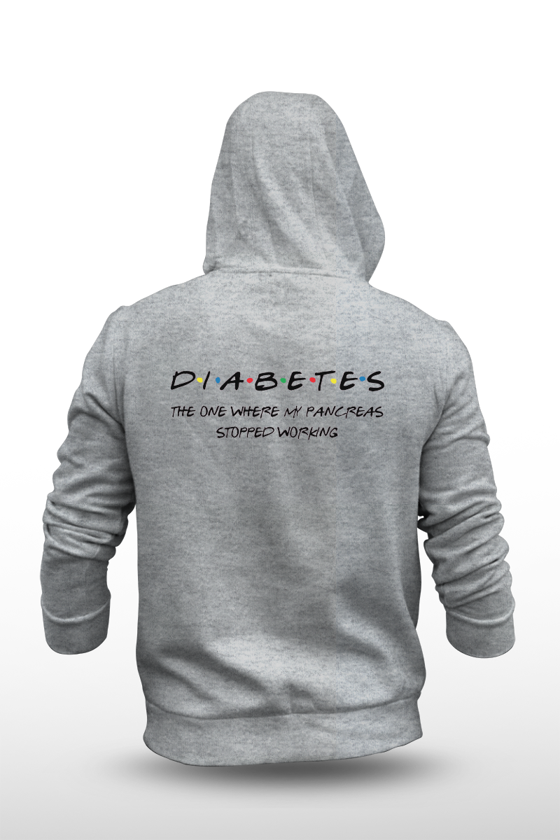 D.I.A.B.E.T.E.S - The one where my pancreas stopped working - Unisex Hoodie