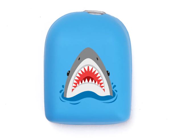 Omnipod Reusable Cover - Shark Bait