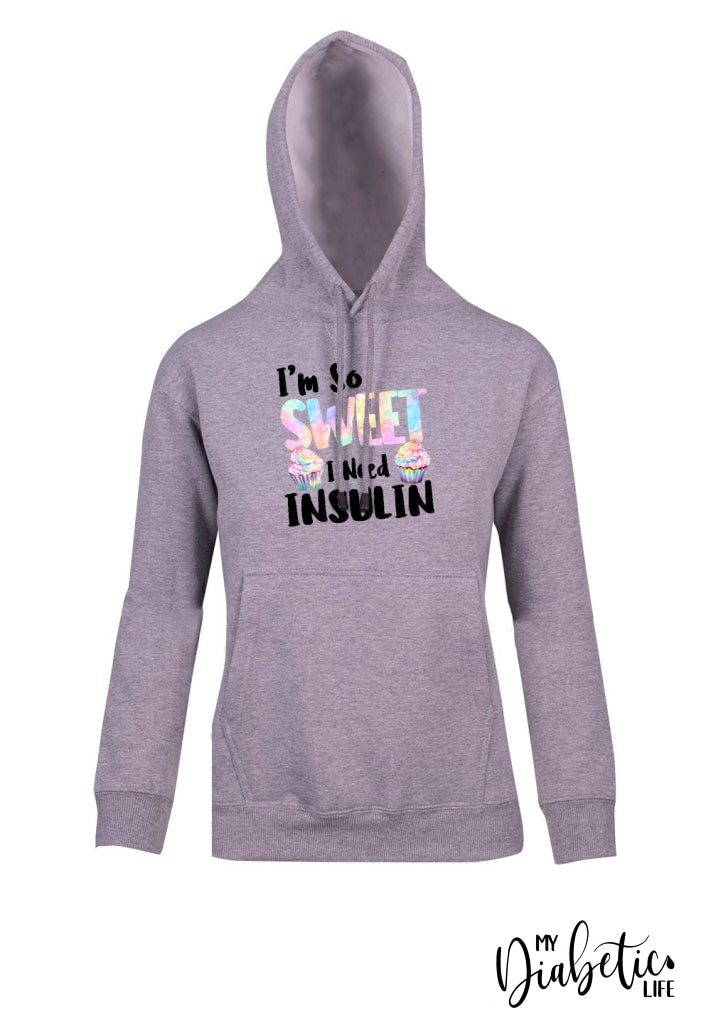 Im So Sweet I Need Insulin - Unisex Kids Hoodie 0 / Light Grey