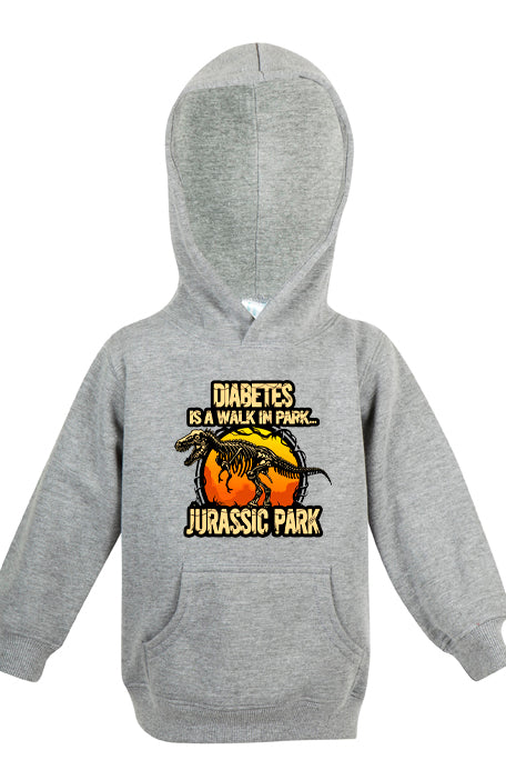 Diabetes is a walk in the park- Unisex Fleece Hooded Jumper