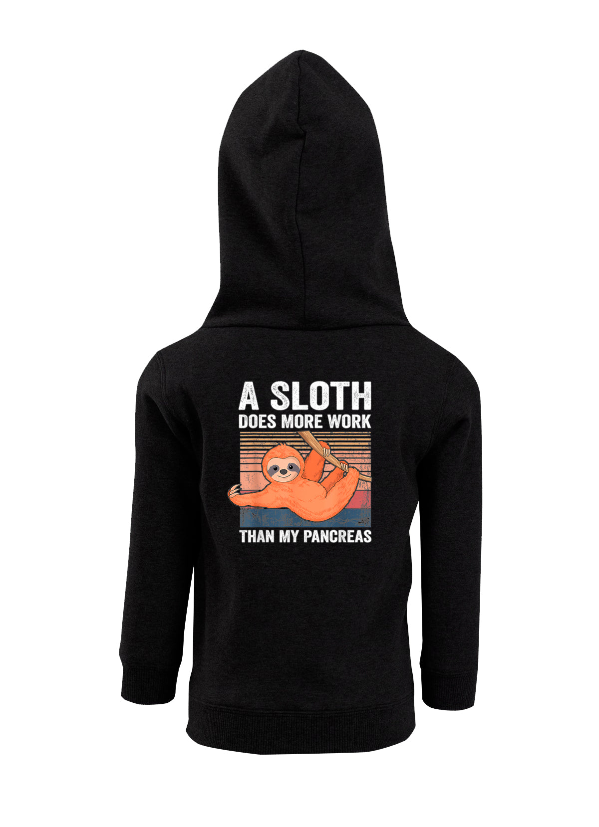 A Sloth Does more Work - Unisex Fleece Hooded Jacket