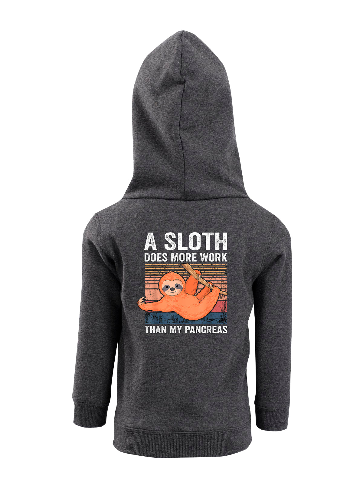 A Sloth Does more Work - Unisex Fleece Hooded Jacket