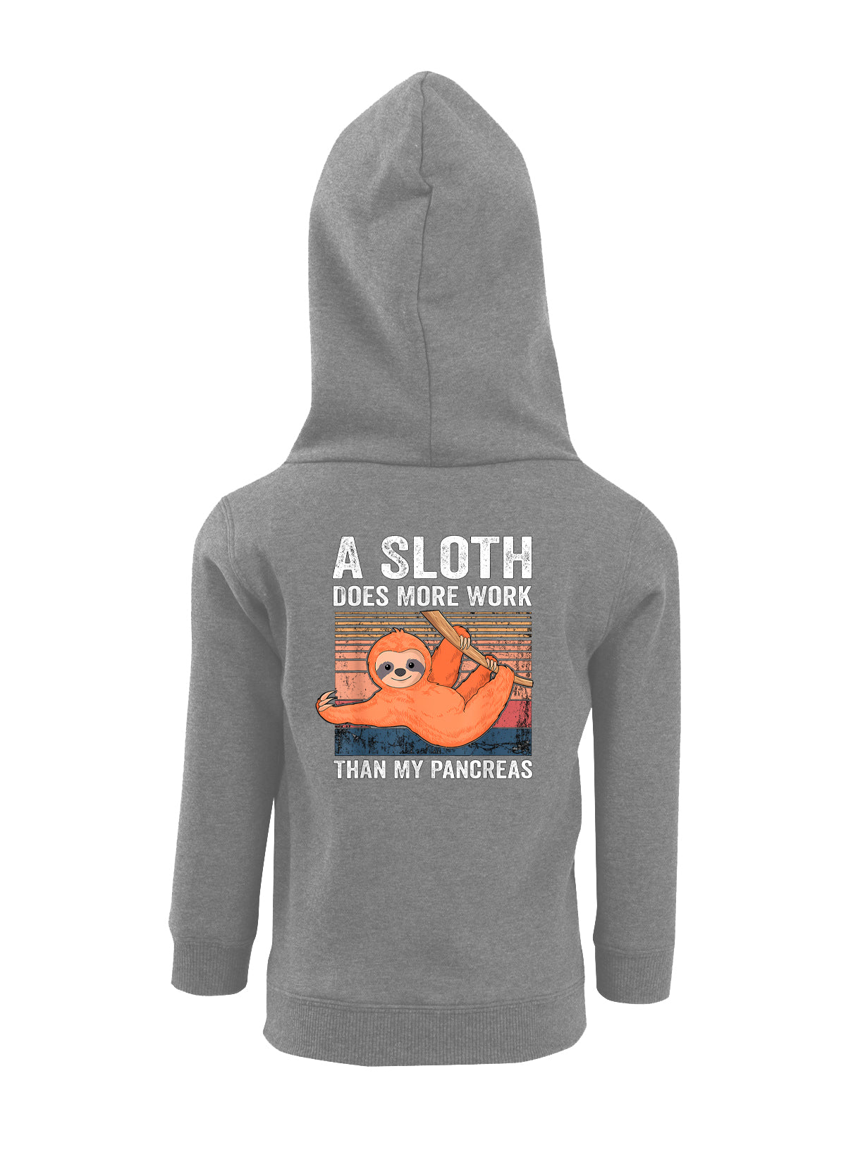 A Sloth Does more Work - Unisex Fleece Hooded Jacket