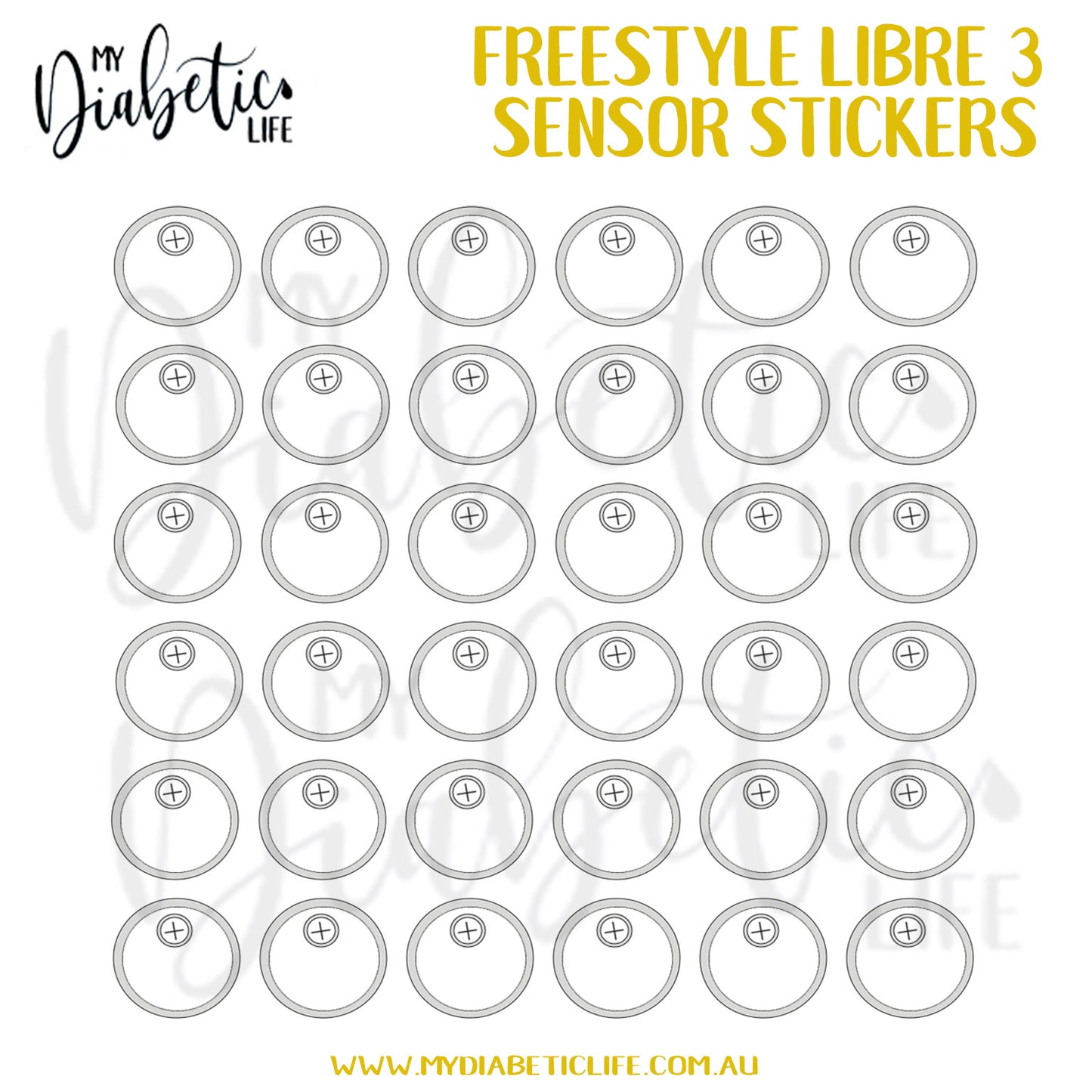 A Years Supply Libre 3 Reminder - Reminder Stickers for Planners