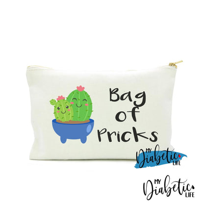 Cactus - Bag Of Pricks Diabetes Carry Bag Diabetic Accessories Storage For Medication Natural