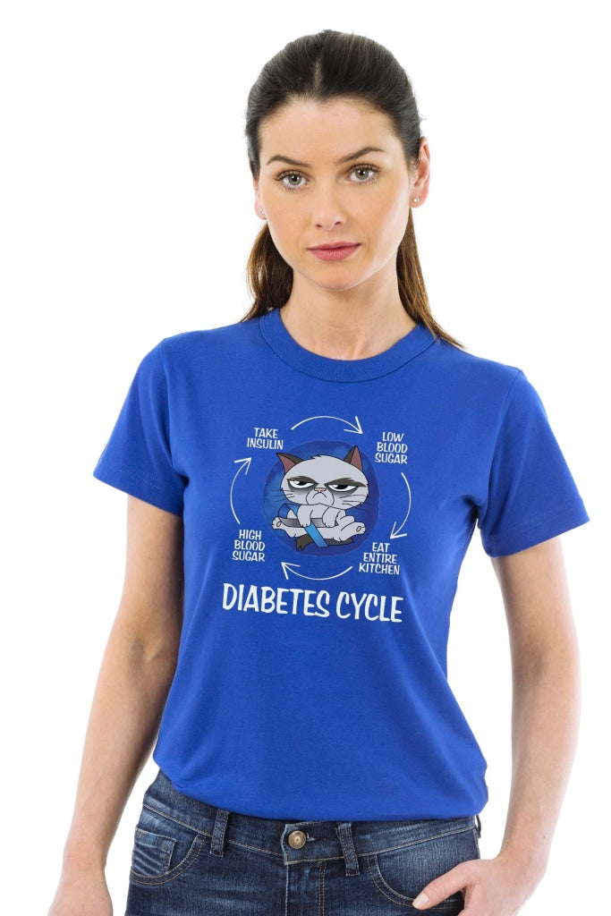 Diabetes Cycle - Unisex T-Shirt S / Royal Blue Shirts