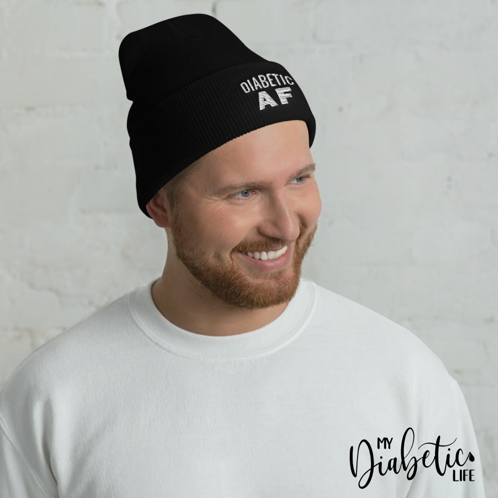 Diabetic Af - Black Beanie