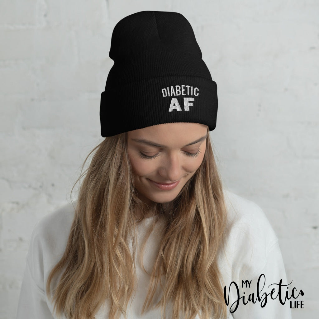 Diabetic Af - Black Beanie