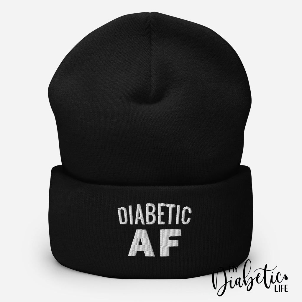 Diabetic Af - Black Beanie