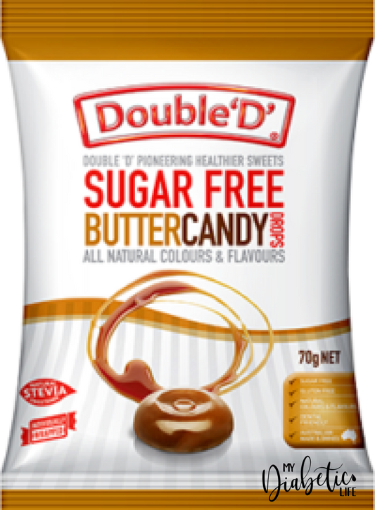 Double D Sugar Free Fruit Chews 4 x 72g All Natural Colours And