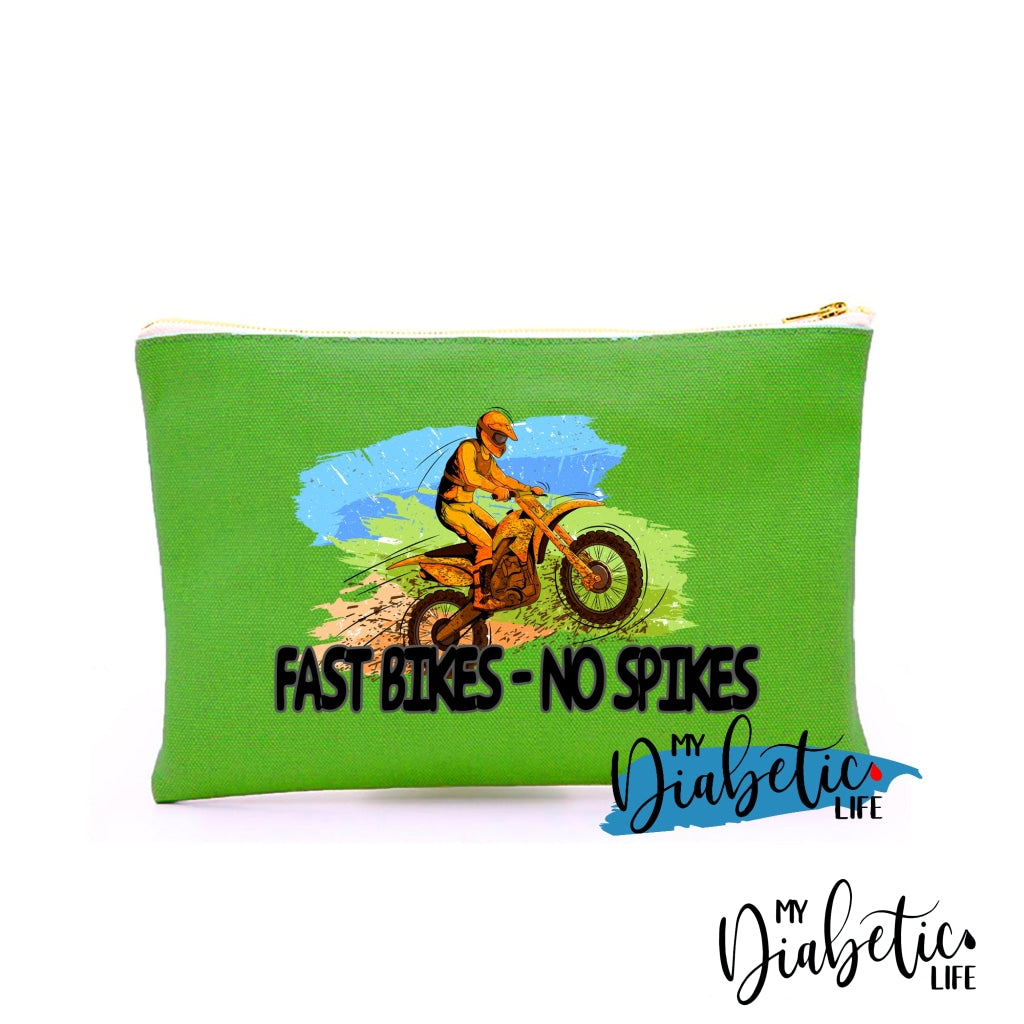 Fast Bikes No Spikes - Carry All Storage Bag Green Storage Bags