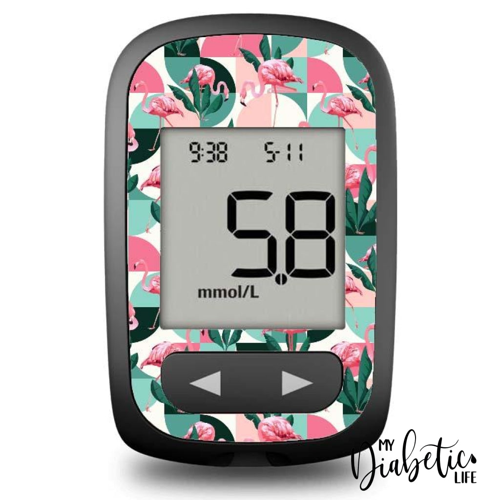 Flamingoos - Accu-Chek Guide Me Peel Skin And Decal Glucose Meter Sticker