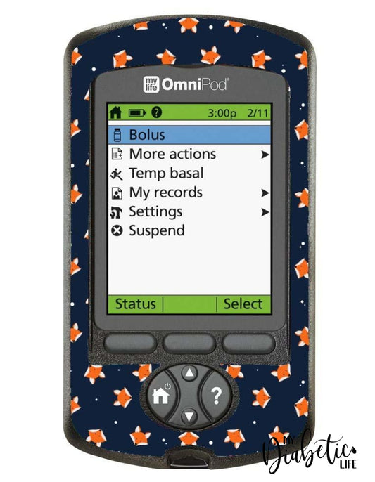 For Fox Sake - Omnipod Pdm Skin And Decal Glucose Meter Sticker