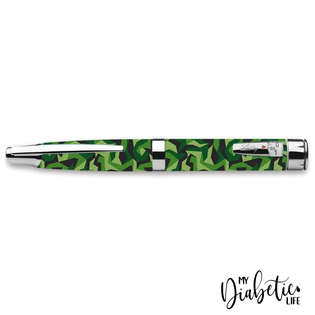 Geo Camouflage - Humapen Luxura Insulin Pen Peel Skin Decal Sticker Cover