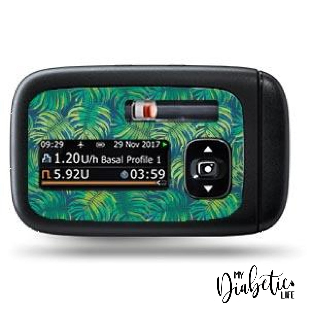 Jungle Leaves - Accu-Chek Insight Peel Skin And Decal Insulin Pump Sticker Accu-Chek