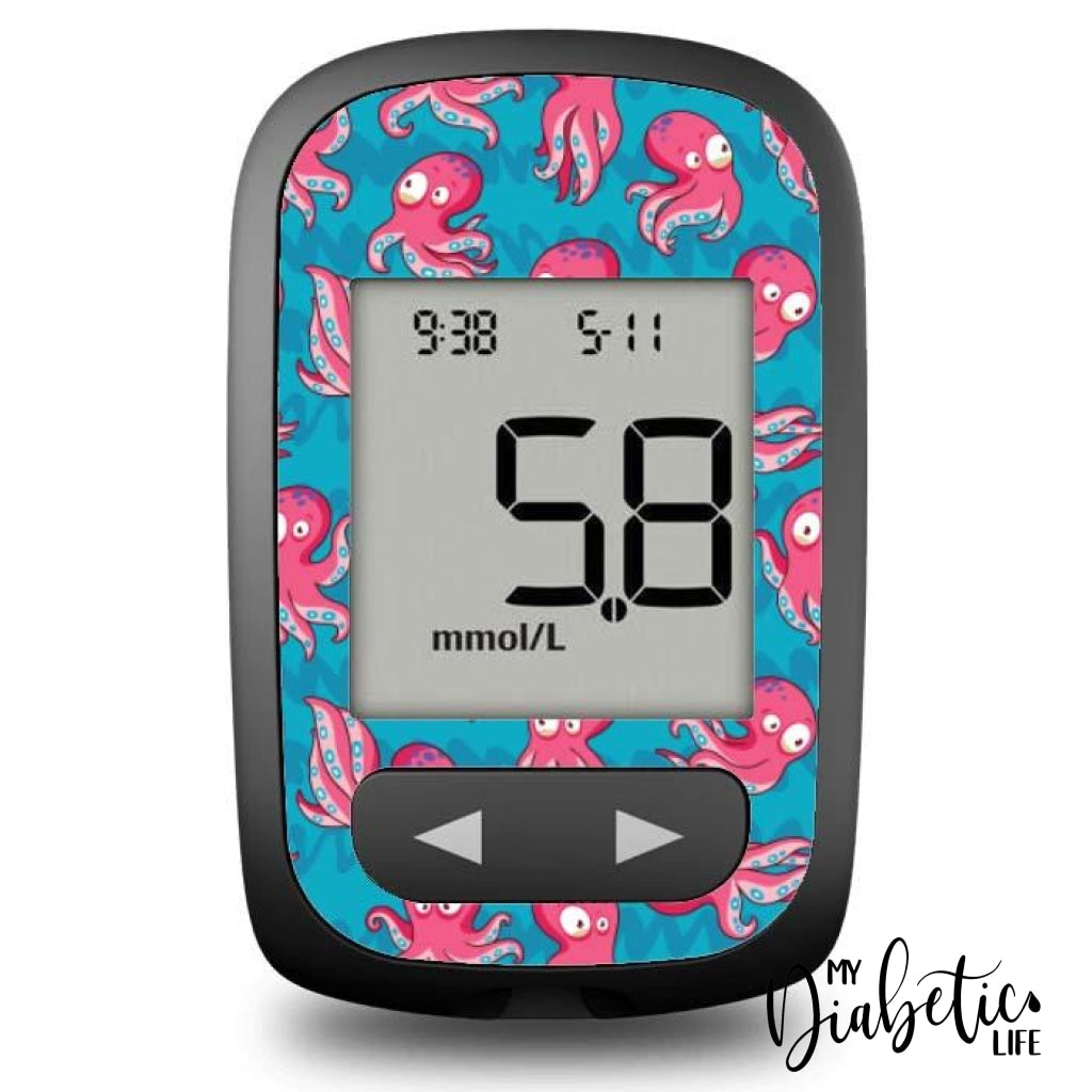 Octopus - Accu-Chek Guide Me Peel Skin And Decal Glucose Meter Sticker