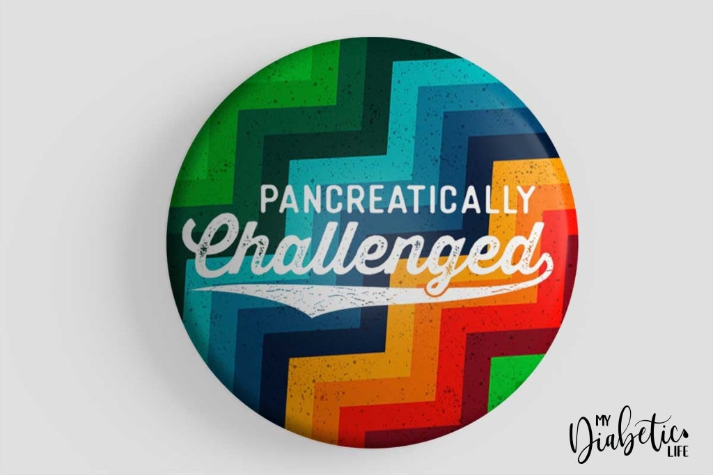 Pancreatically Challenged - Keyring Bottle Opener Diabetes Alert Type One Diabetic Badge/magnet