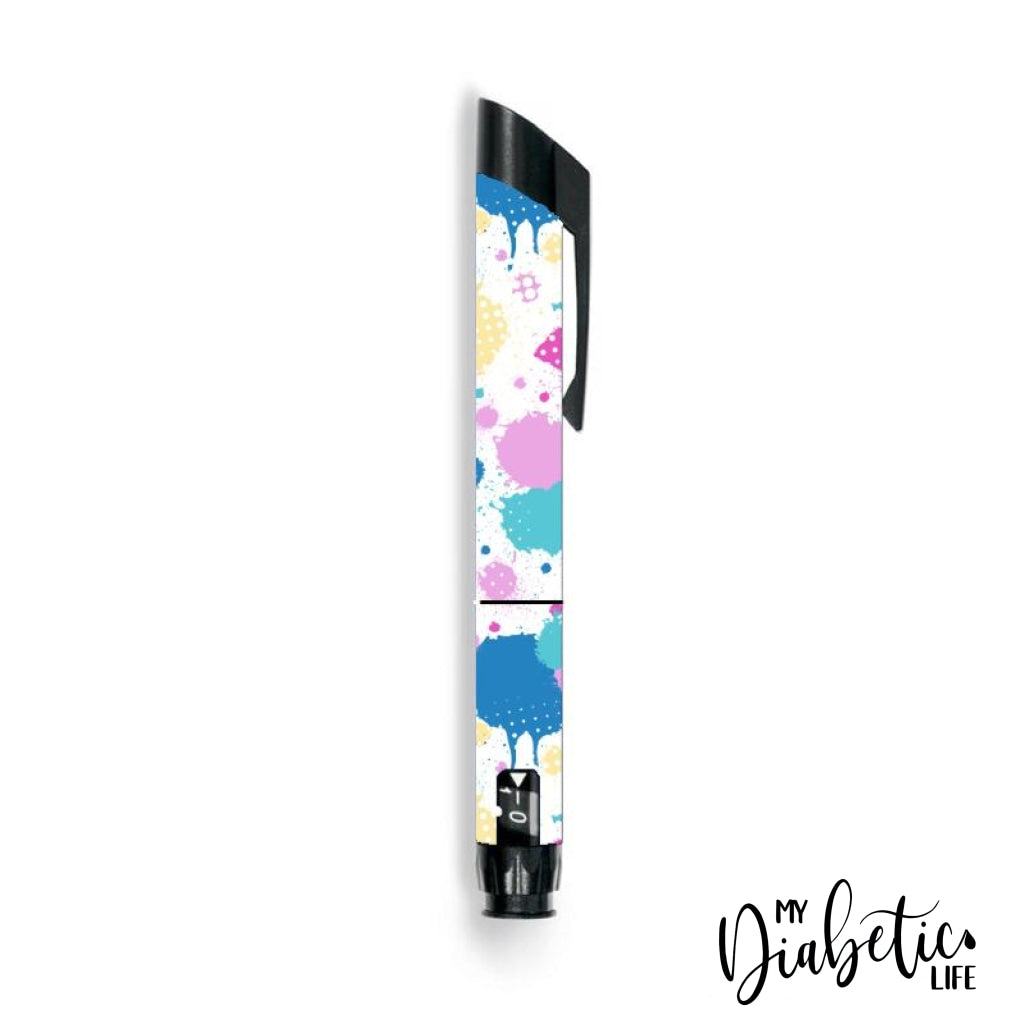 Pastel Splotches - Junior Star Insulin Pen Peel Skin And Decal Sticker Cover Juniorstar