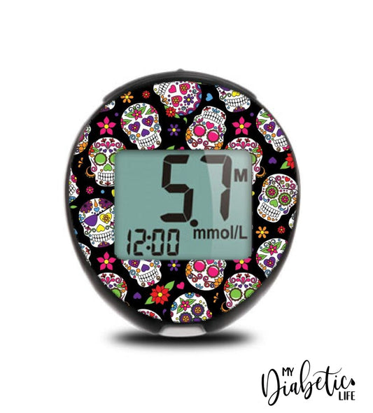 Sugar Skulls - True Metrix Go Peel Skin And Decal Glucose Meter Sticker Go