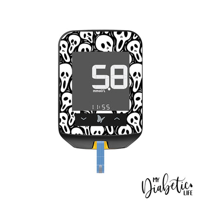 The Scream - Freestyle Optium Neo Peel Skin And Decal Glucose Meter Sticker Freestyle