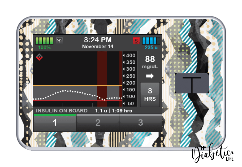 Torn - Tandem Tslim x2 Pump Peel, skin and Decal, insulin pump sticker - MyDiabeticLife