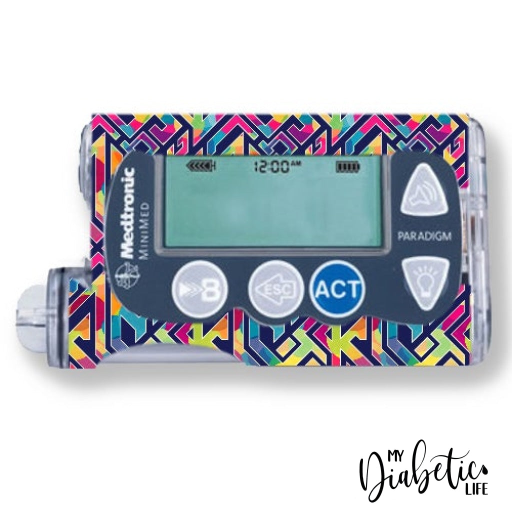 Tribal Two - Medtronic Paradigm Series 7 Skin And Decal Insulin Pump Sticker