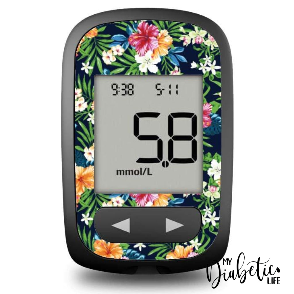 Hibiscus - Accu-Chek Guide Me Peel Skin And Decal Glucose Meter Sticker