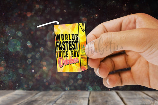 Worlds Fastest Juice Box Drinker - Sticker Stickers